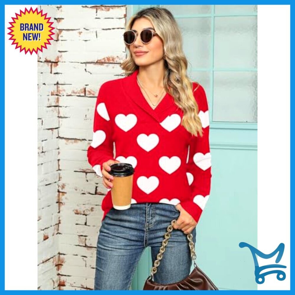 V Neck Pullover Sweater Long Sleeve Collar Knitted Soft Minimal Chic - Picture 5 of 5